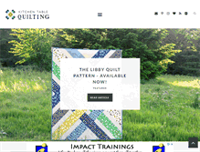 Tablet Screenshot of kitchentablequilting.com